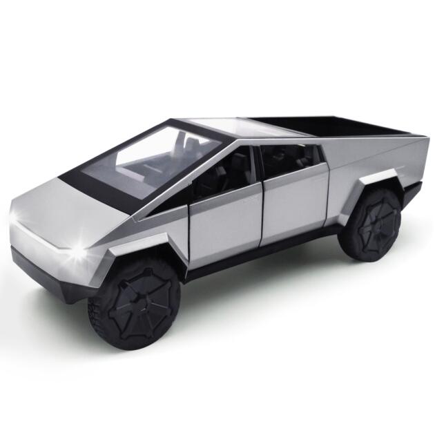 Cybertruck Model: 1/32 Diecast Metal Toy Trucks (Silver)