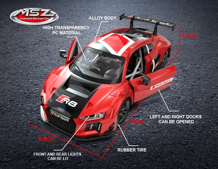 CCA 1:24 Audi R8 LMS Diecast Model Car - Image 3